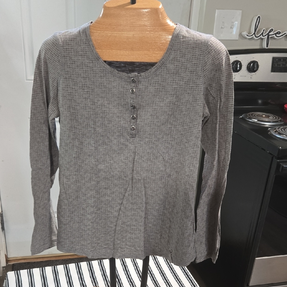 Ruff Hewn Charcoal Long Sleeve Top